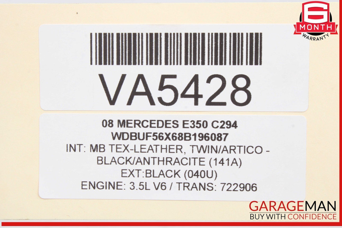 05-12 Mercedes W211 E350 C230 Right Side Engine Camshaft Cam Shaft Exhaust OEM