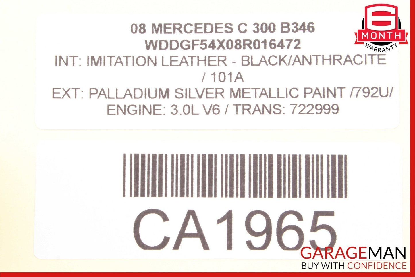 08-11 Mercedes W204 C250 C300 C63 AMG Front Left Side Exterior Door Handle OEM