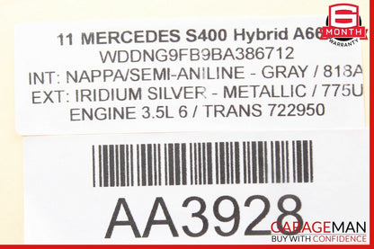 10-13 Mercedes W221 S400 Hybrid EVAP Fuel Evaporator Box Charcoal Canister OEM