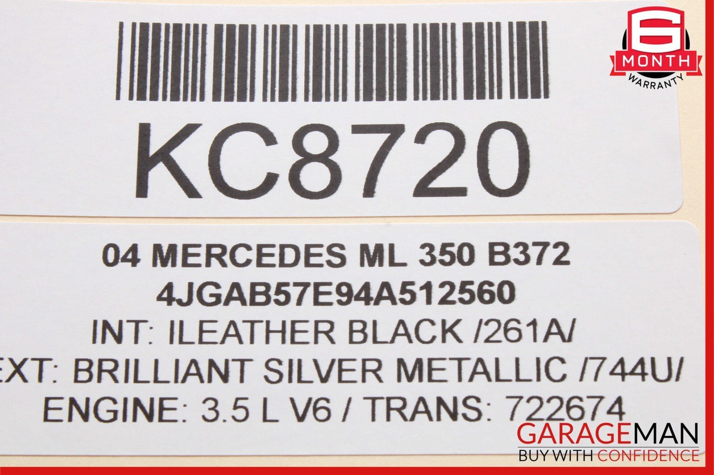 98-05 Mercedes W163 ML320 ML350 ML430 Rear AC A/C Heater Fan Motor Blower Assy
