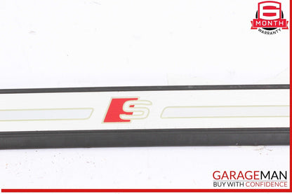 17-24 Audi A4 Front Left & Front Right Side Door Sill Plate Cover Trim OEM