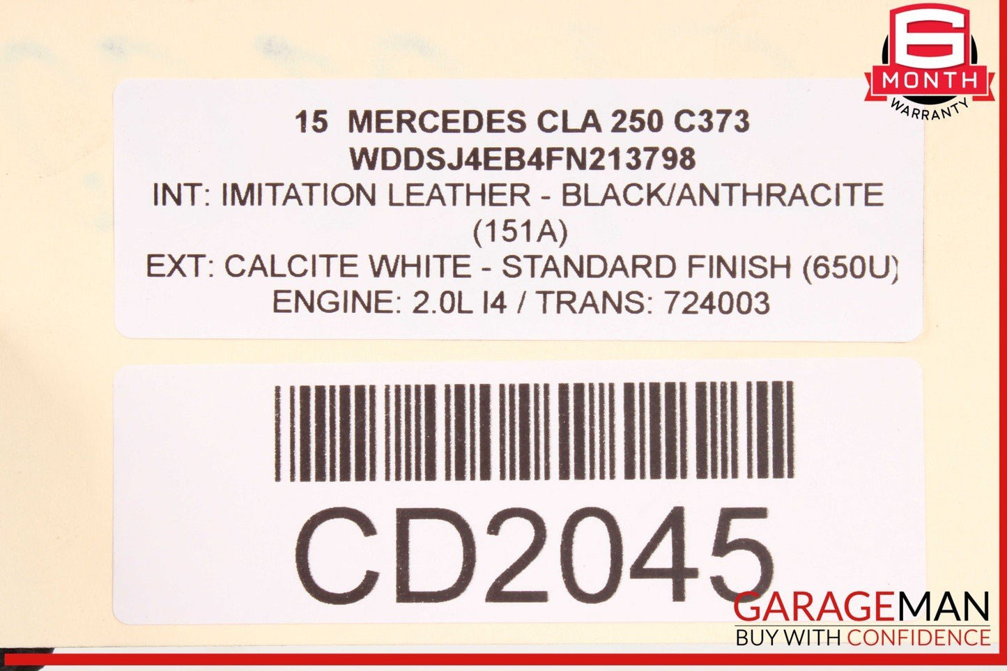 14-18 Mercedes W117 CLA250 RWD Dual Exhaust Muffler Tips Assembly 2464910600 OEM