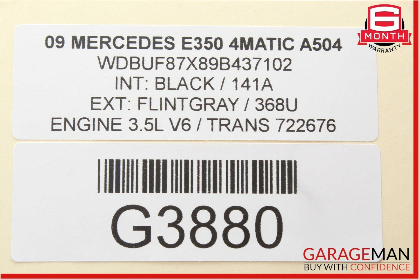 03-11 Mercedes E350 CLS550 SL500 Rear Right Side Upper Lateral Control Arm OEM