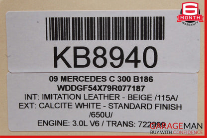 08-12 Mercedes W204 C300 GLK350 Front Left Driver Side Exterior Door Handle OEM