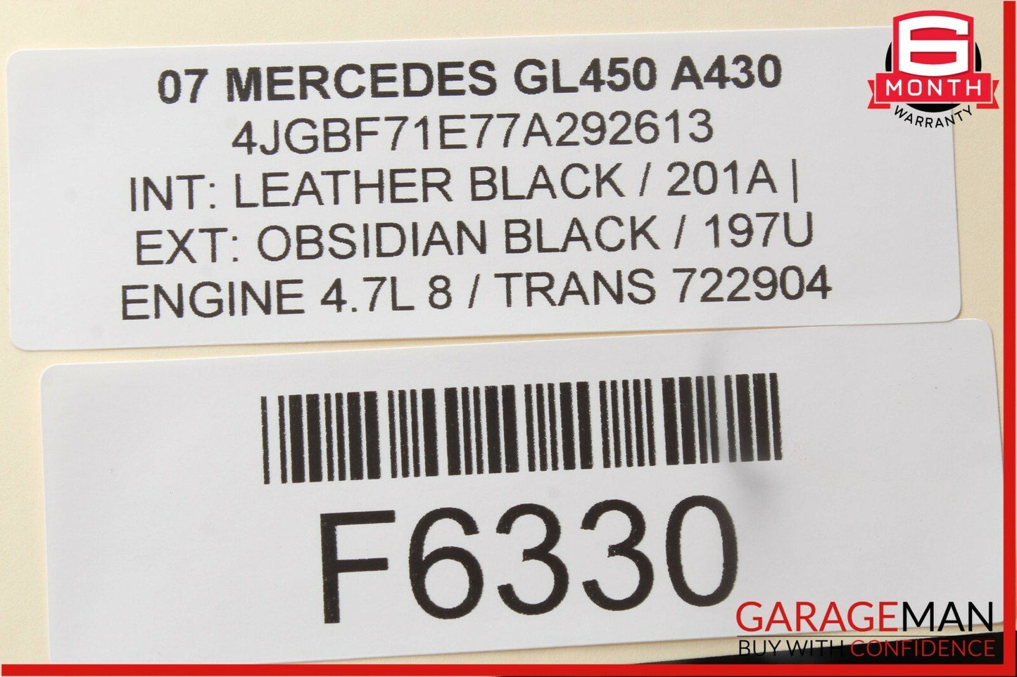 06-12 Mercedes X164 GL450 R350 Gas Throttle Accelerator Pedal 1643000004 OEM
