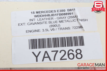 14-16 Mercedes W212 E350 E550 Rear Left Side Exterior Door Handle Keyless Go OEM