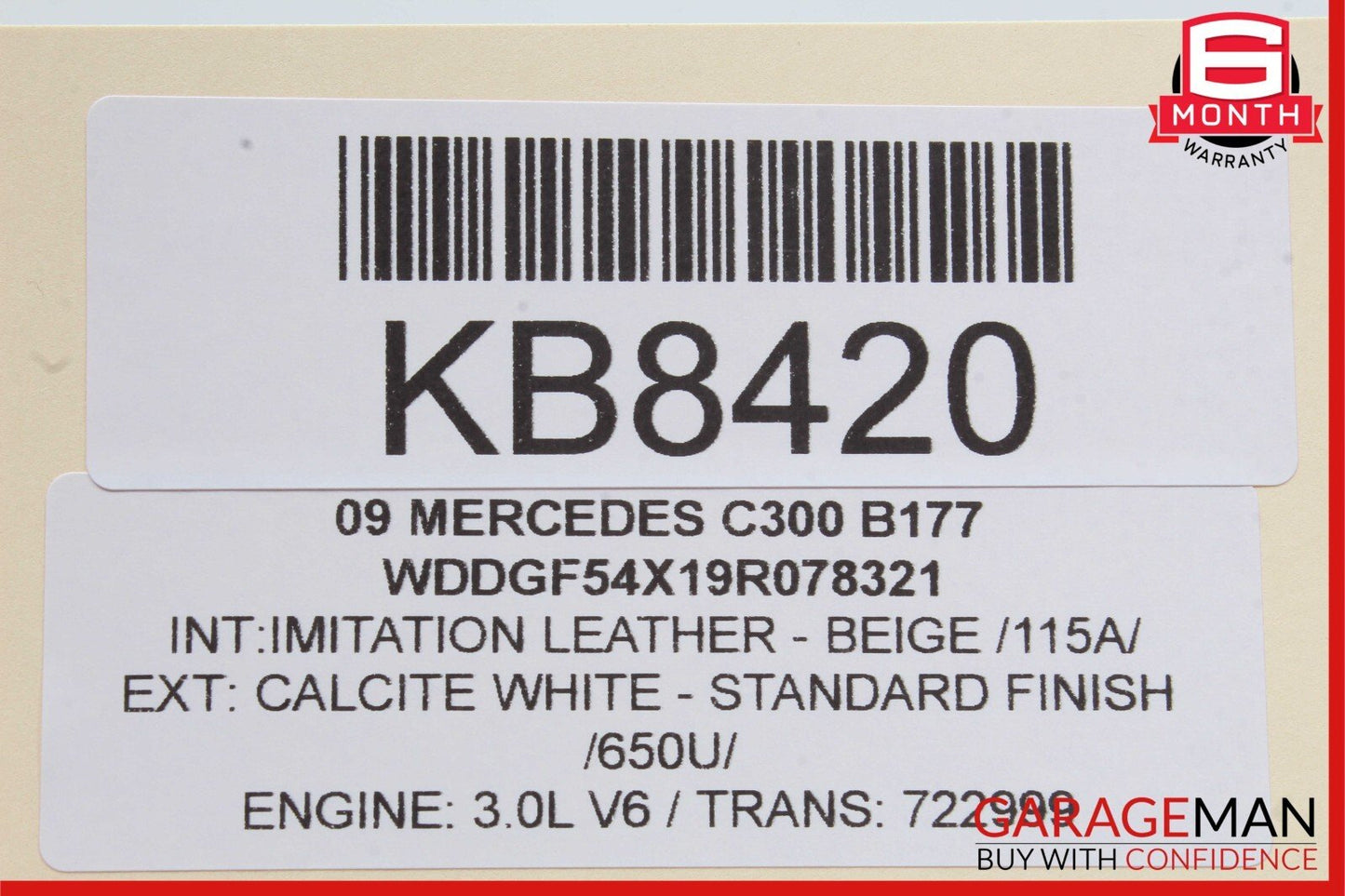 08-11 Mercedes W204 C300 C250 Front Right Side Exterior Door Handle OEM