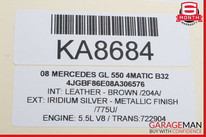 06-12 Mercedes X164 GL550 Fuse Junction Box Relay TPMS Tire Pressure Control OEM