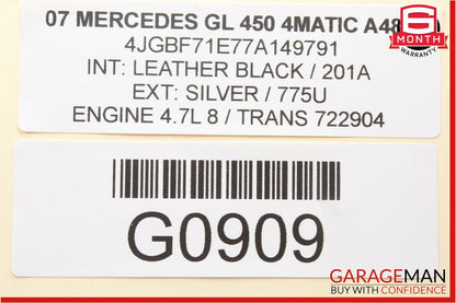 07-12 Mercedes X164 GL450 3rd Row Seat Folding Power Switch Control Button Black