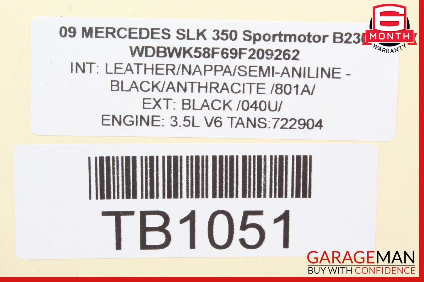 05-11 Mercedes R171 SLK300 SLK350 Front Right Lower Control Arm OEM