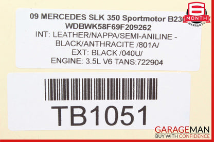 05-11 Mercedes R171 SLK300 SLK350 Front Right Lower Control Arm OEM