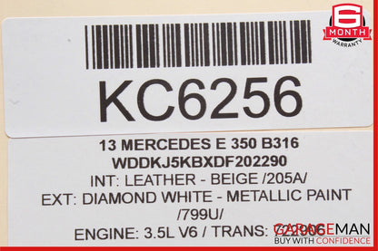 10-13 Mercedes W212 E350 Front Left Door Handle Keyless OEM