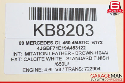 06-13 Mercedes R350 E350 GL450 Right Side Seat Weight Sensor Control Module