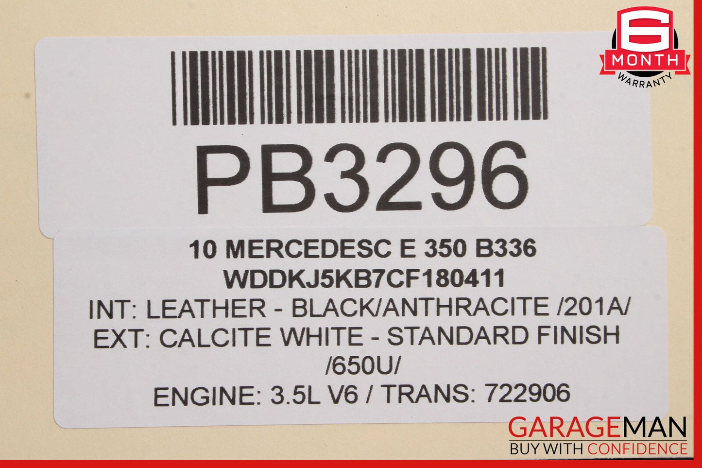 10-13 Mercedes W212 E350 Rear Right Passenger Side Interior Door Panel OEM