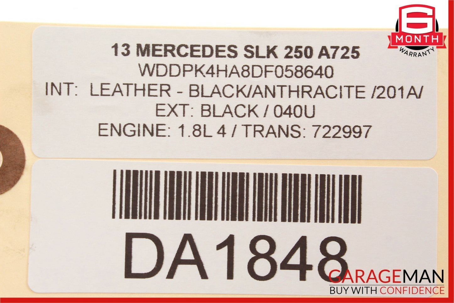 12-15 Mercedes W204 C250 SLK250 M271 Engine Coolant Motor Water Pump OEM