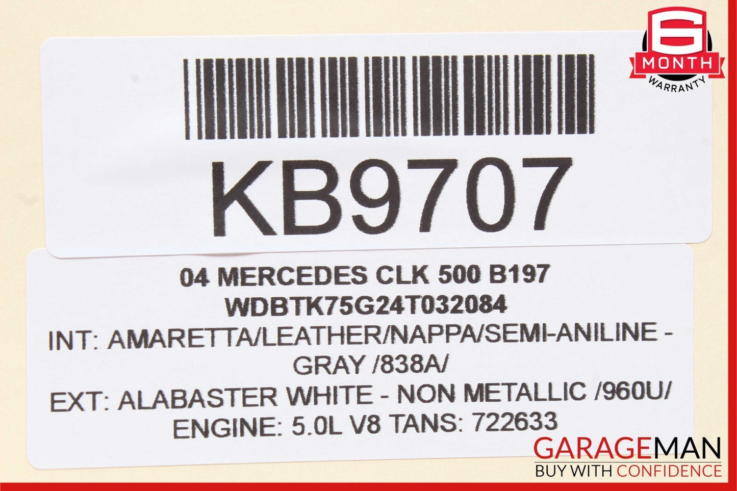 03-09 Mercedes GL450 E550 CLK55 AMG Sirius Satellite Radio Receiver Module