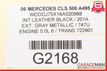 06-11 Mercedes W219 CLS500 Keyless Entry Rear Door Control Module Unit