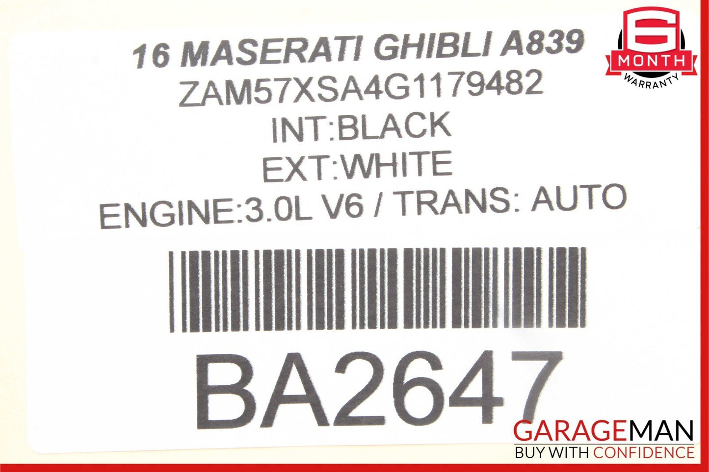 14-17 Maserati Ghibli Front Right Side Dash AC A/C Air Vent Trim Panel Grille