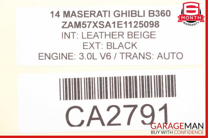 14-17 Maserati Ghibli Steering Wheel Multifunction Control Switch Assembly OEM