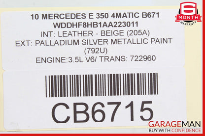 03-11 Mercedes W221 S550 SLK350 E350 Bosch Engine Starter Motor Unit 1986S00678