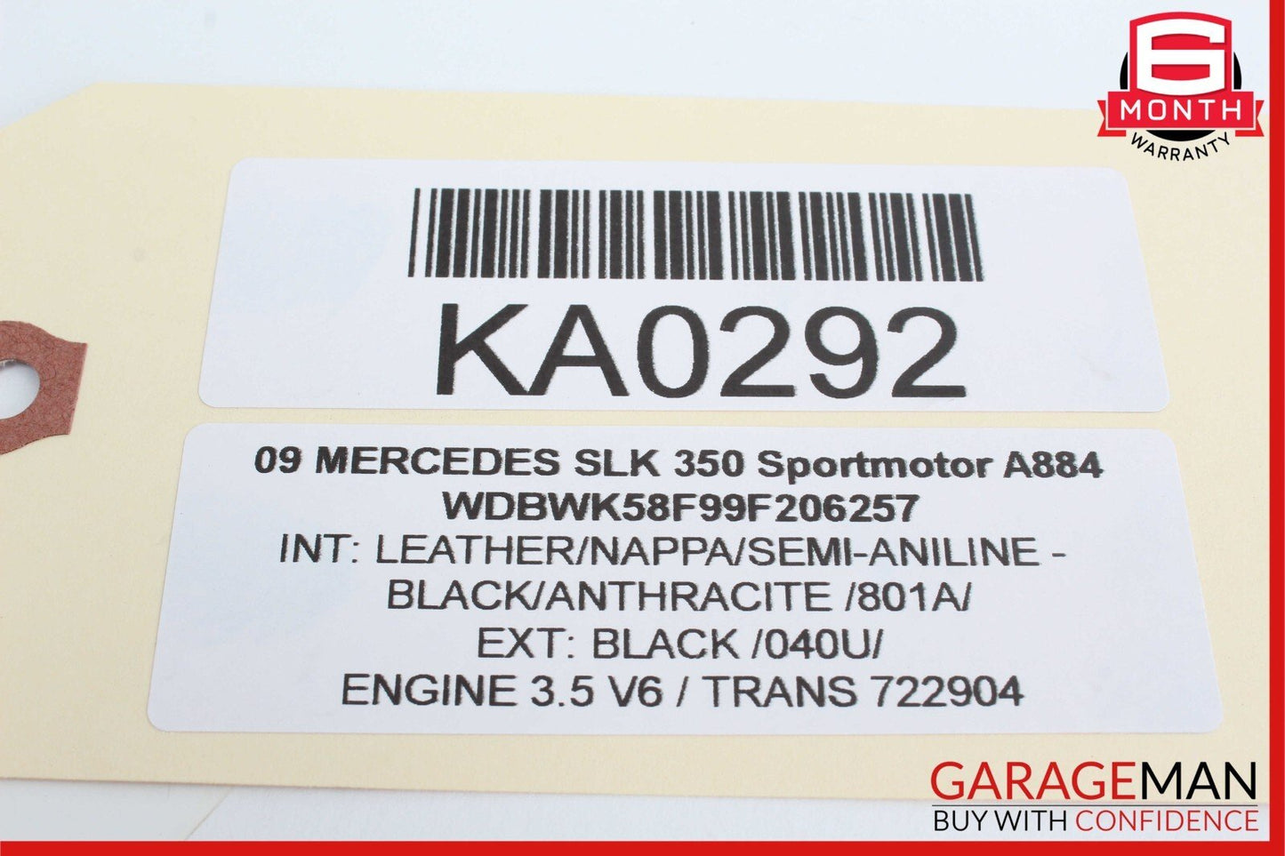 05-11 Mercedes R171 SLK280 SLK350 Left Driver Side Door Lock Latch Actuator OEM