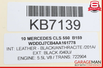 06-11 Mercedes W219 CLS550 Rear Right Door Lock Latch Actuator Keyless Go OEM
