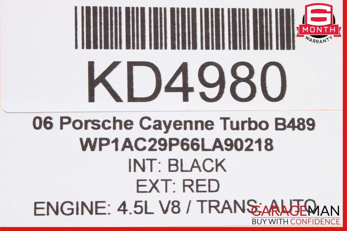 03-10 Porsche Cayenne Turbo Trunk Switch Liftgate Lid Release 1J0827566F OEM