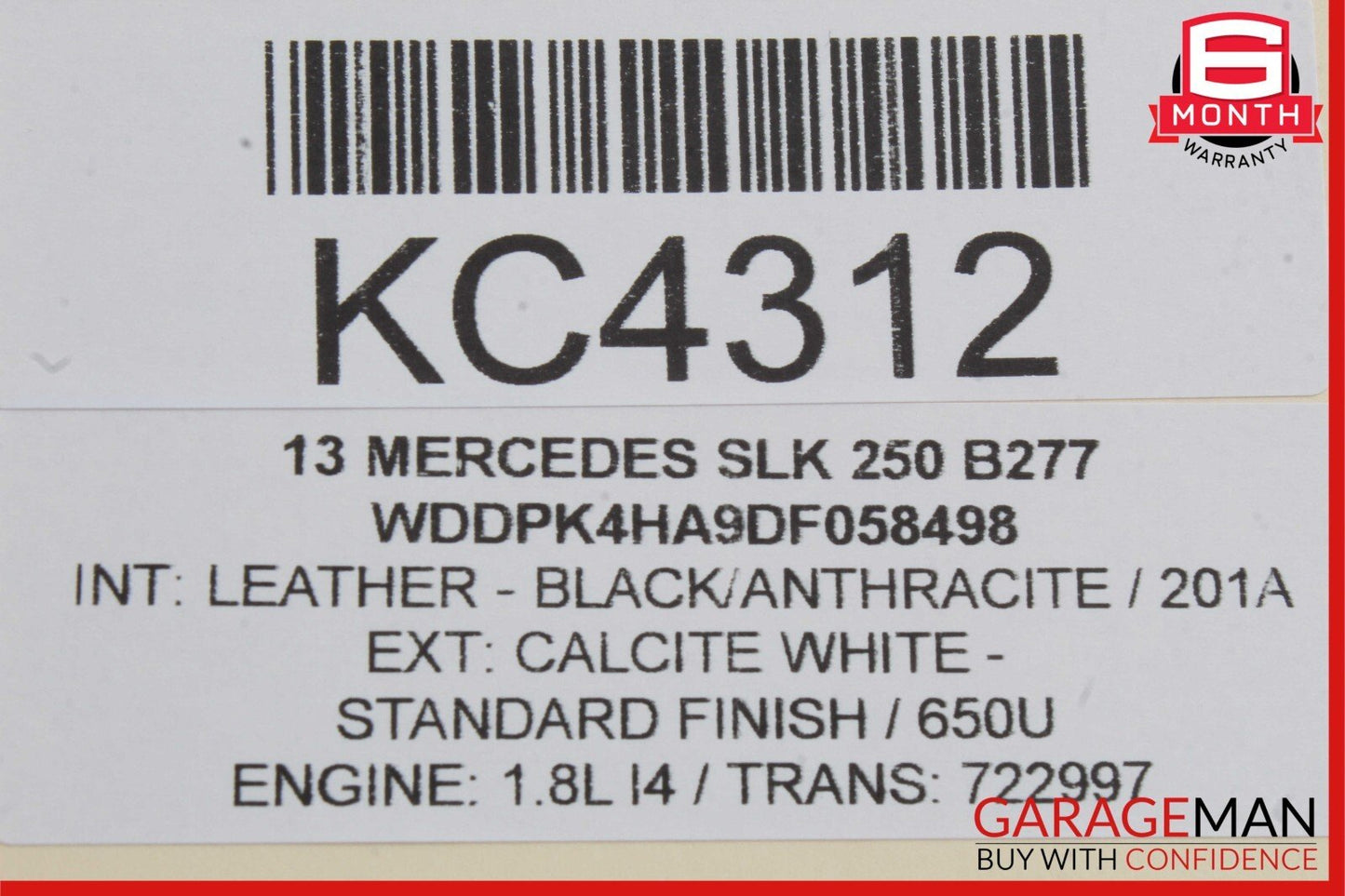 10-20 Mercedes R172 SLK250 Front Right Window Regulator Motor 2078200642 OEM