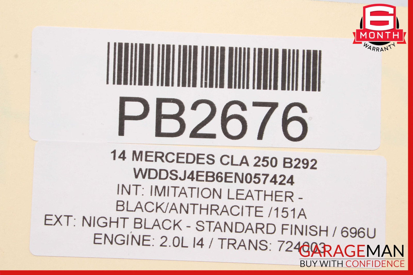 14-18 Mercedes W117 CLA250 Rear Windshield Wind Shield Back Window Glass Tinted