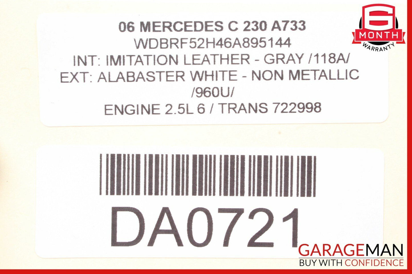 01-07 Mercedes W203 C230 C320 Front Right Side Door Computer Control Module OEM