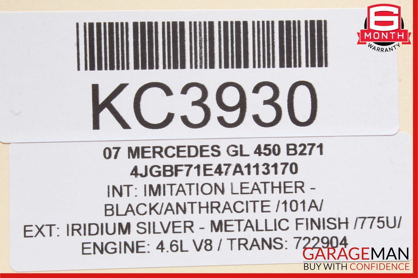 07-16 Mercedes X164 GL450 GL550 GL320 Rear 3rd Third Row Seat Motor Unit