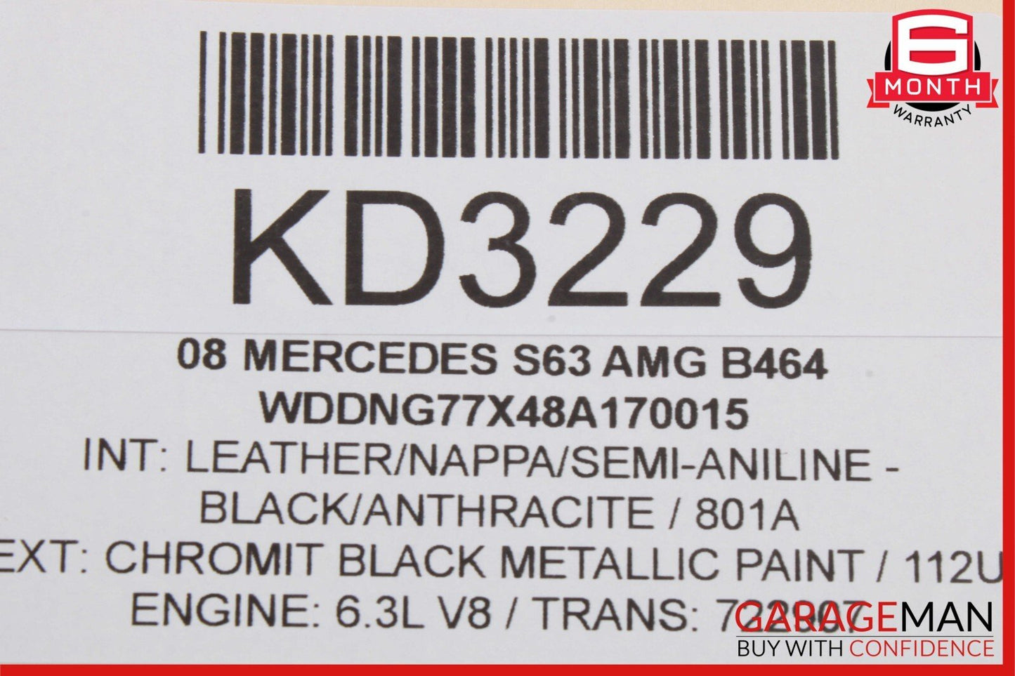 07-14 Mercedes W221 S550 S63 AMG Trunk Lid Pull Down Hydraulic Cylinder Assy
