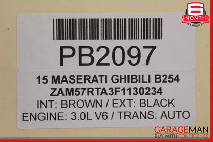 14-17 Maserati Ghibli Front Left Driver Side Exterior Door Shell Panel OEM