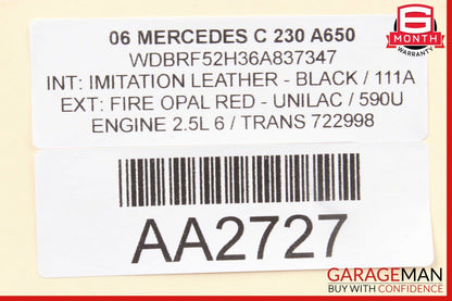05-07 Mercedes W203 C230 C350 Radio AM FM CD Player Display Screen Head Unit