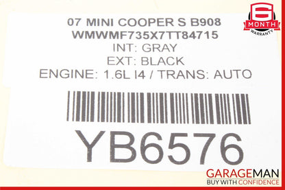 07-10 Mini Cooper Front Left Driver Side Sun Visor OEM