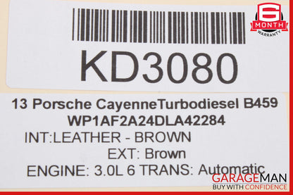 11-18 Porsche Cayenne 958 Front Right Spindle Knuckle Hub Bearing OEM