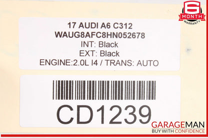 12-18 Audi A6 A7 Quattro Rear Bumper Reinforcement Impact Crash Bar Beam OEM