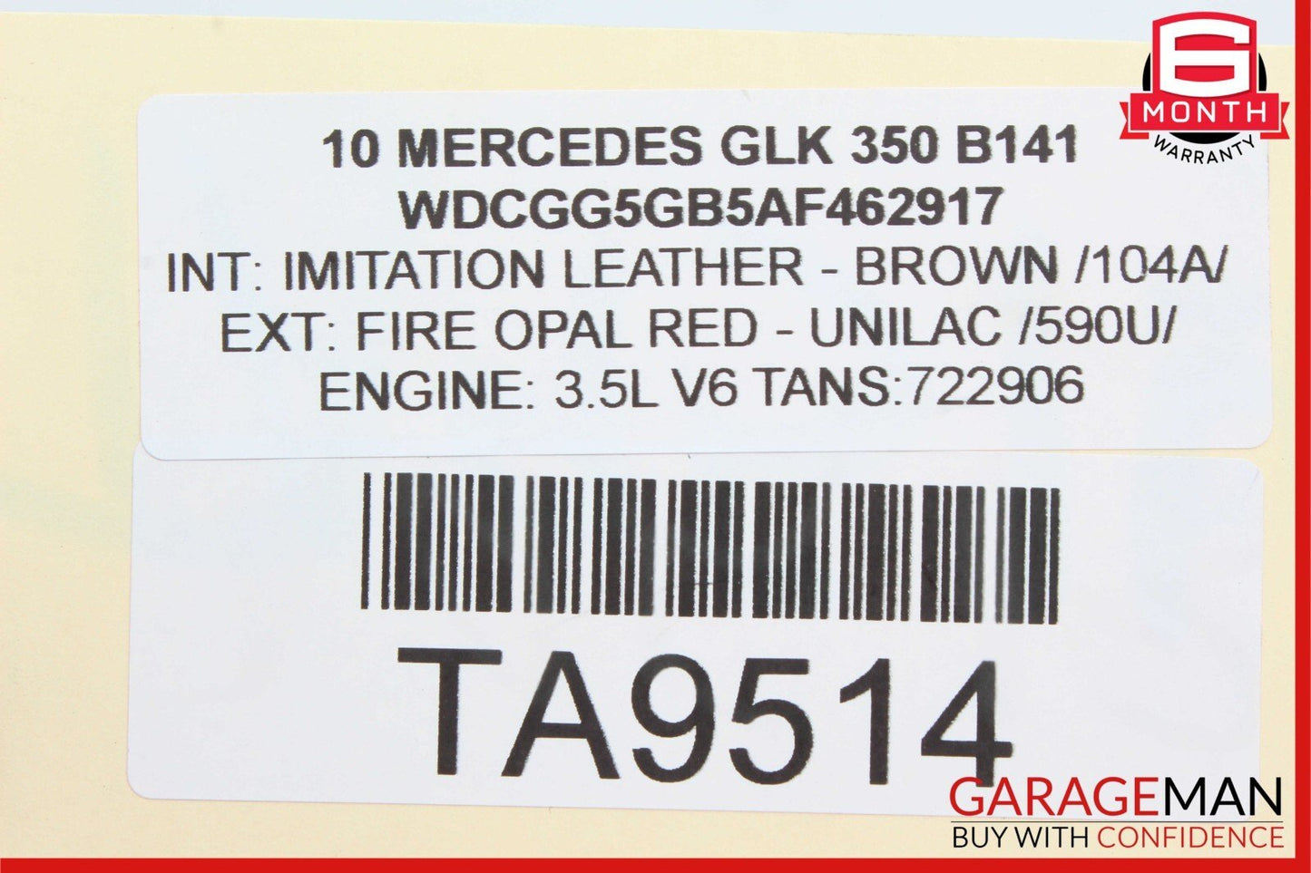 10-15 Mercedes X204 GLK350 4Matic AWD Front Left Side Upper Control Arm OEM