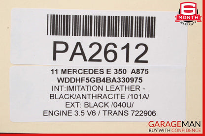 08-16 Mercedes E350 C350 RWD Rear Differential Diff Axle Carrier Assembly 2.82