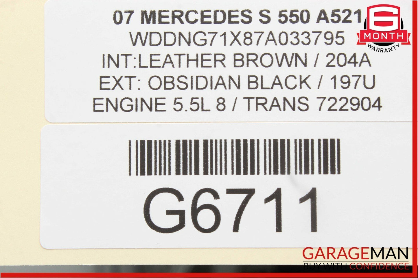 07-13 Mercedes W221 S550 Rear Right Passenger Side Door Lock Latch Actuator OEM