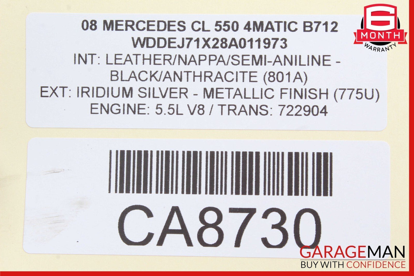 07-14 Mercedes W216 CL550 S550 Rear Right or Left Camber Strut Upper Control Arm