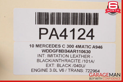 08-11 Mercedes W204 C250 C300 Front Right Seat Top Upper Cushion OEM