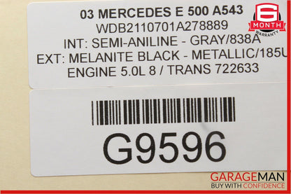 03-09 Mercedes W211 E500 E550 Front Right Passenger Door Control Module OEM