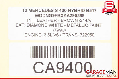 07-14 Mercedes W221 S400 Front Left Side Door Lock Latch Actuator Keyless Go OEM