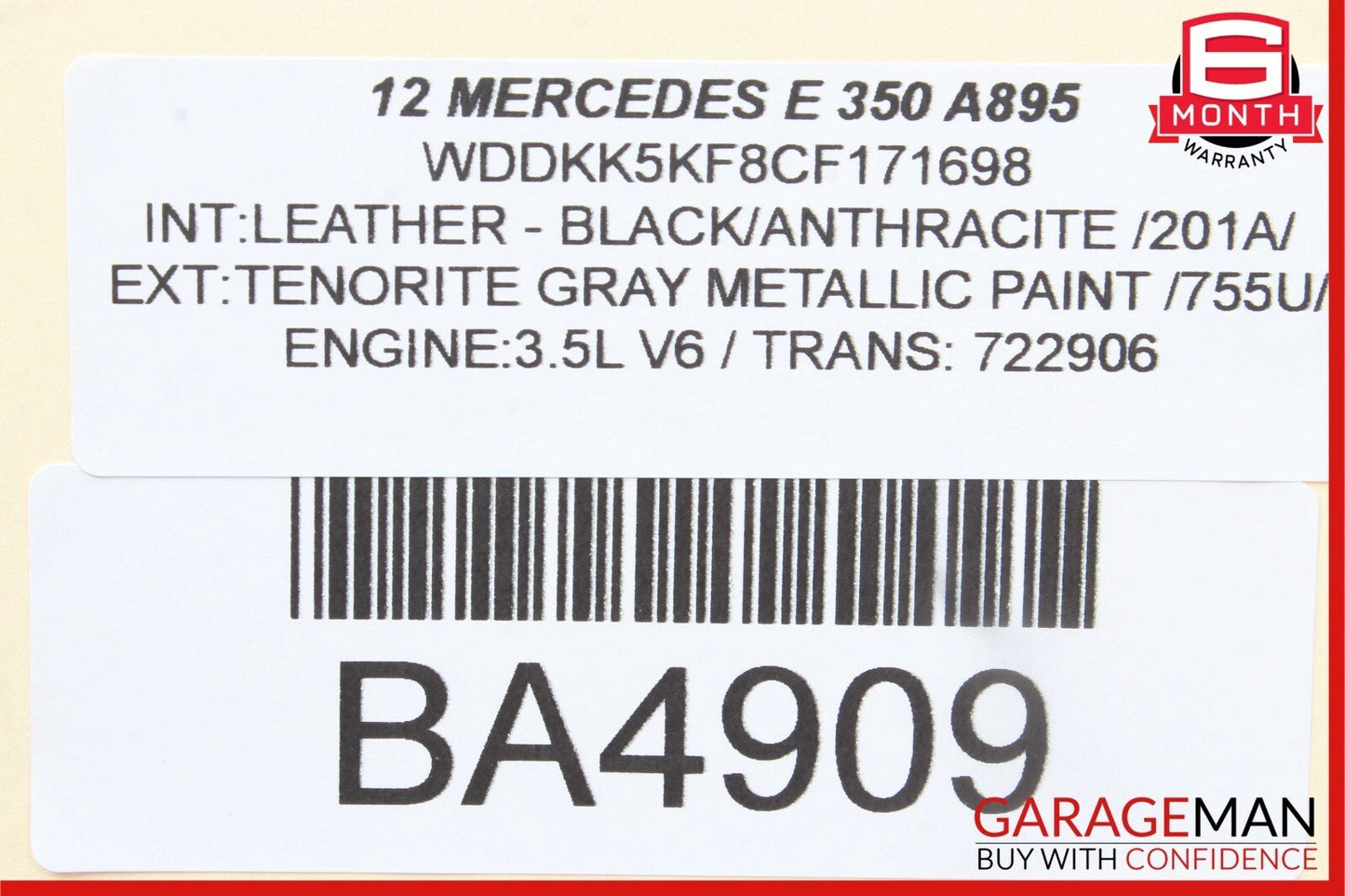 12-20 Mercedes R172 SLK350 SLC300 Front Right Side Door Window Regulator Motor