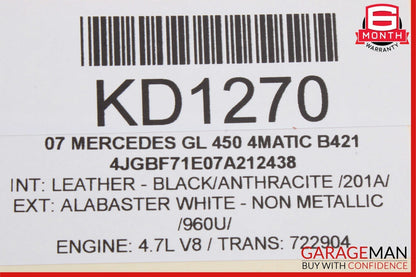 07-12 Mercedes X164 GL350 GL450 Rear Subwoofer Speaker Harman Kardon 1648203502