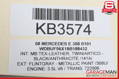 03-09 Mercedes W211 E350 E550 Rear Left Exterior Door Handle Assembly Flintgray