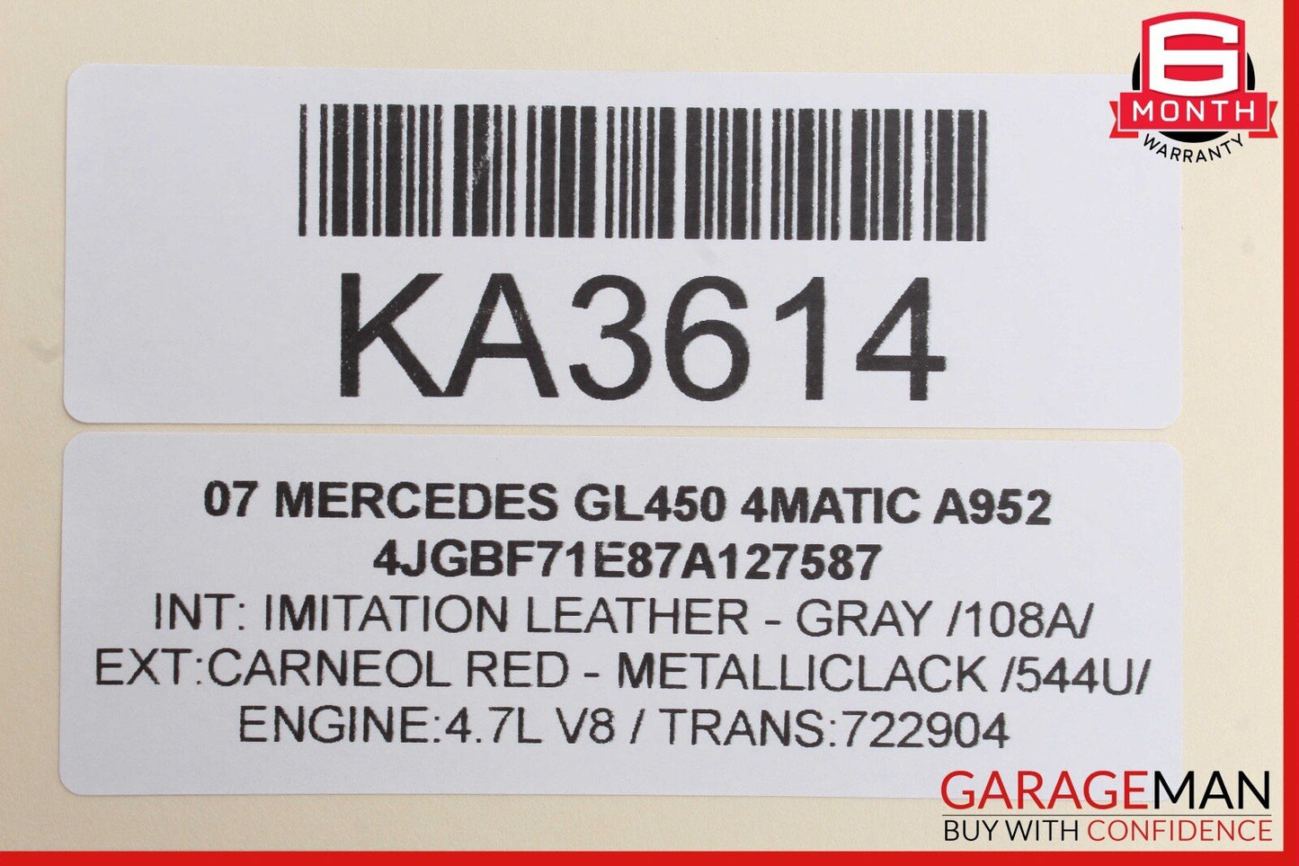 06-13 Mercedes X164 GL450 4MATIC Front Right Side Door Control Module OEM