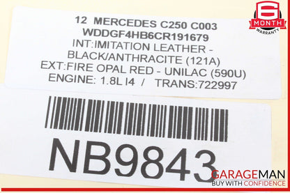 12-15 Mercedes W204 C250 SLK250 Engine Motor Valve Cover 2710161406 OEM