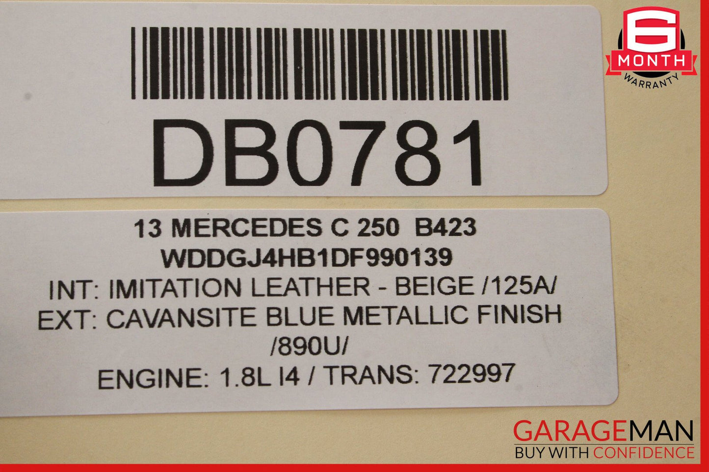 12-14 Mercedes W204 C250 Coupe AMG Sport Left Driver Rocker Panel Side Skirt OEM